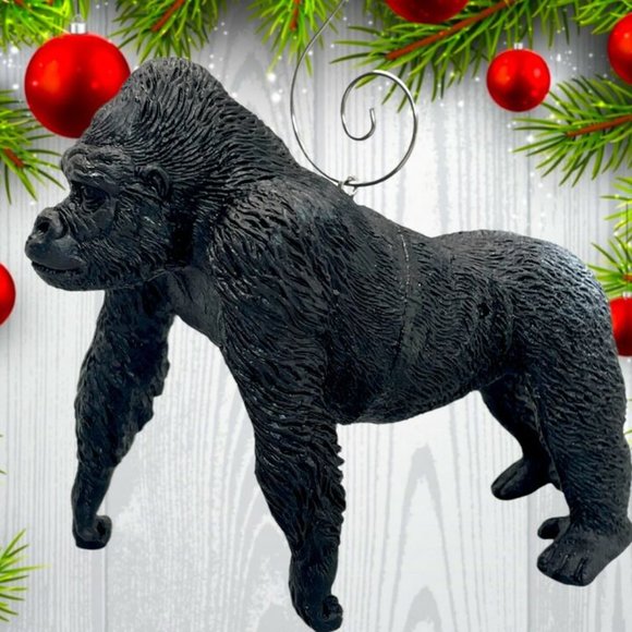 Beautifully Detailed Gorilla 4" Custom Christmas Tree Ornament - Picture 4 of 4